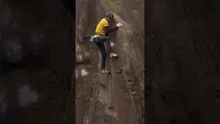 Last move of the famous trad route ‘Gaia’ on the Gritstone!