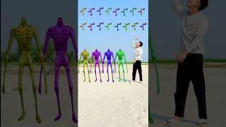 Green, red, purple & black siren head bs me head correcting funny vfx video #shorts #trend ing nd