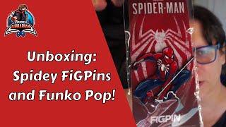 UNBOXING -- Spidey FiGPiN, Funko Pop, and Microphone Arm