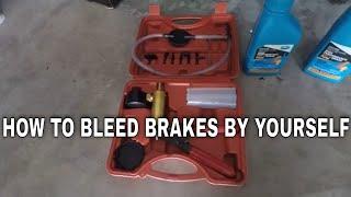 Bleeding brakes by yourself and brake fluid change