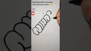 #shorts/HOW TO Write"Niharika" IN BUBBLE LETTERS