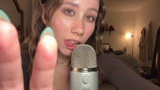 ASMR | Fast Mouth Sounds With Some Tapping, Fabric Scratching, and Rambles