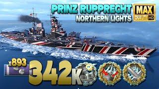 Battleship Prinz Rupprecht: When opponent is too busy - World of Warships