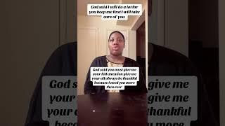 God said stay in my will I will take care of you keep seeking me my children