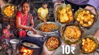 10₹/- Only | Cheapest Food Of India | Hardworking Lady Selling Chaula Bara | Sambalpur | Street Food