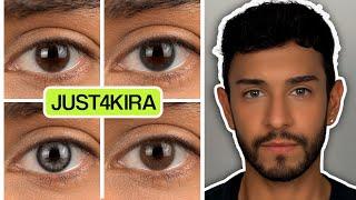 JUST4KIRA Asa Blue, Citha Gray & More! | Colored Contact Lenses