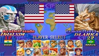 #arcade Super Street Fighter 2 Turbo  RyuDelPasado (Usa) vs la manilla012 (Usa) 슈퍼 스트리트 파이터 2 터보