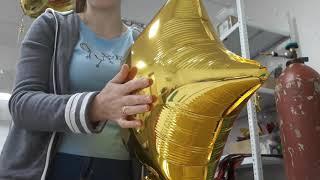 Фольгированные шары. Как я их завязываю. Foil balloons. How I tie them.