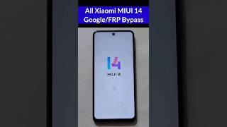 All Xiaomi MIUI 14 FRP Bypass Without Pc (NEW UPDATE)