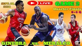 #GAME 2 | BRGY GINEBRA vs MERALCO BOLTS | QUARTER FINALS | SEPT 28 2024 #pbaschedule #pbalivetoday