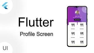 Profile Screen Flutter UI