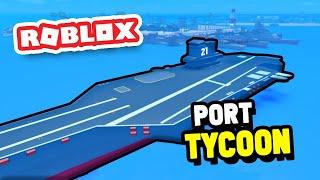 Building a Huge MILITARY Island In Port Tycoon (Roblox)