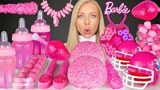 ASMR Pink Desserts, Mixed Berry Baby Bottle Drink, Marshmallow Frosting, Lindor Sprinkles Mukbang 먹방