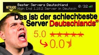 der SCHLECHTESTE Minecraft Server Deutschlands (-1 von 5 Sterne)