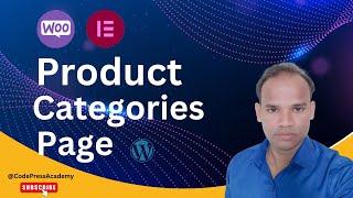 How to Create Product Categories in WooCommerce with Elementor  @CodePressAcademy