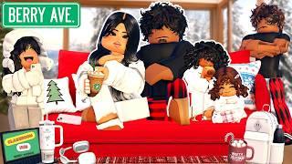 BIG FAMILY COZY SNOW DAY WINTER AFTER SCHOOL ROUTINE *VOICED* BERRY AVENUE