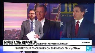 Disney CEO Iger slams Florida governor DeSantis as 'anti-business' • FRANCE 24 English