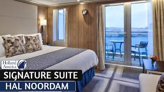 HAL Noordam | Signature Suite Walkthrough Tour & Review 4K | Holland America Cruise Line