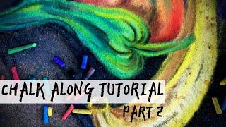 CHALK ALONG WITH ME! Learn How to create sidewalk art, beginner tutorial. Part 2 #tutorial #howto