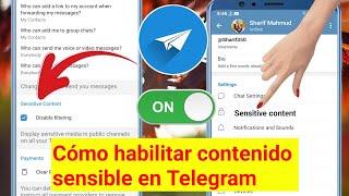 Cómo habilitar contenido sensible en Telegram |  ¿Habilitar contenido sensible en Telegram?