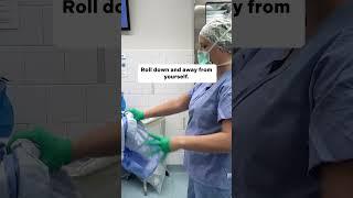 Doffing Surgical Gowns and Gloves #surgtech #surgicaltechnologist #doff #or #meded #surgery