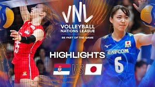 Serbia  vs. Japan  - Highlights | Week 1 | Women's VNL 2025
