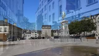 A short walk in Luxembourg central square.