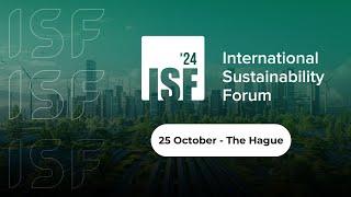 On October 25, in The Hague, the 2d day of the 4th International Sustainability Forum 2024 is held