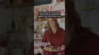 Pioneer Woman Magazine: Red Snowflakes on Red Ribbon Feature