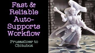 3D Printing Mini Resin Print Auto Support Workflow Prusaslicer to Chitubox