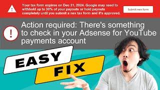 YouTube Tax Form Tutorial | Submit New Form 2024