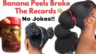 NO JOKES! This Banana Peels Hair Growth Recipe Broke the internet! Instant Hair Growing