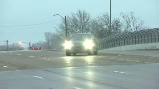 Cars slip and slide on black ice after winter storm hits Memphis