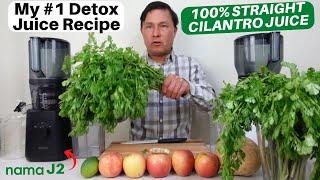 #1 Cilantro Detox Juice Recipe & 100% Coriander Leaf Juice in Nama J2