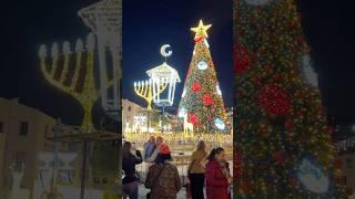 Hanukkah and Christmas in Haifa, Israel 2024