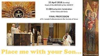 Final Profession of Fr Joseph Puthenkulam SJ (Patna Jesuit Province)