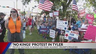 PHOTOS: No Kings protests against Trump held across East Texas