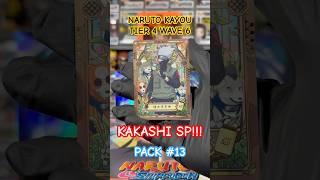 KAKASHI HATAKE SP pulled from NARUTO KAYOU Tier 4 Wave 6 Pack No.13 #naruto #kakashi #kayou #tcg