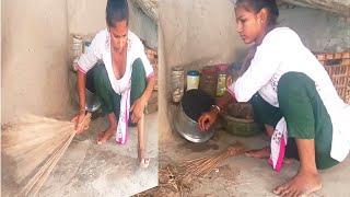 देखिए दोस्तों आज मैंने मैं रसोई की सफाई की Laxmi Official Cooking