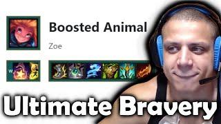 Tyler1 FIRST EVER Ultimate Bravery Challenge | BOOSTED ANIMAL Zoe MID