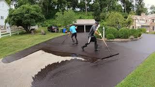 1/2 mile Driveway Sealcoating