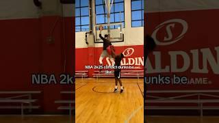 NBA 2K25 Contact Dunks be like…  #shorts