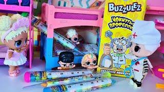 CANDY THERMOMETERS AND PILLS New DOCTOR in kindergarten LOL surprise FUNNY dolls cartoons