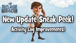 Boom Beach New Update Sneak Peek! Activity Log Improvements!
