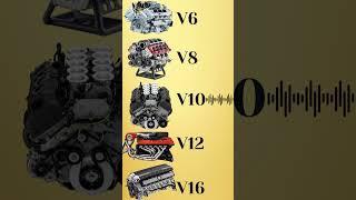 Which Engine sounds the Best? #shorts #v6 #v8  #v10  #v12  #w16 #v16  #engine #supercars #automobile