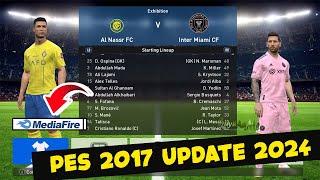 TERBARU ! CARA INSTAL PES 2017 UPDATE 2024 DI LAPTOP ATAU PC | update pemain, logo dan jersey