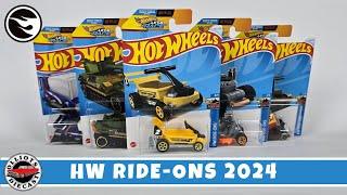 Hot Wheels Ride-Ons 2024 - The Complete Set Including the Treasure Hunt Draggin' Wagon