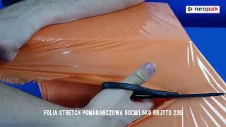 Folia stretch pomarańczowa 50cm1 5kg brutto 23u