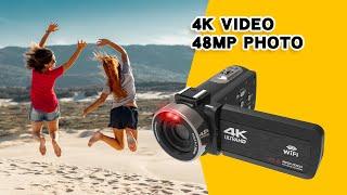 E-Sky  |  Retro Filming, 4K Black Handheld DV Camcorder Come Back!