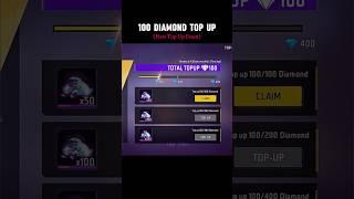 100 Diamond Top Up Repeat Claim Free 100 Diamonds #shorts#freefire